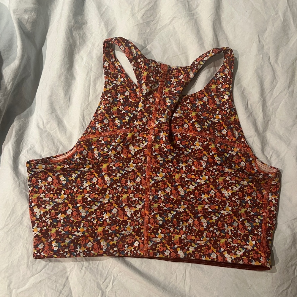 Floral Outdoor Voices Sports Bra